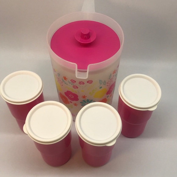 Tupperware Set Pitcher 2 Liter & Tumbler (4) - Picture 10 of 16